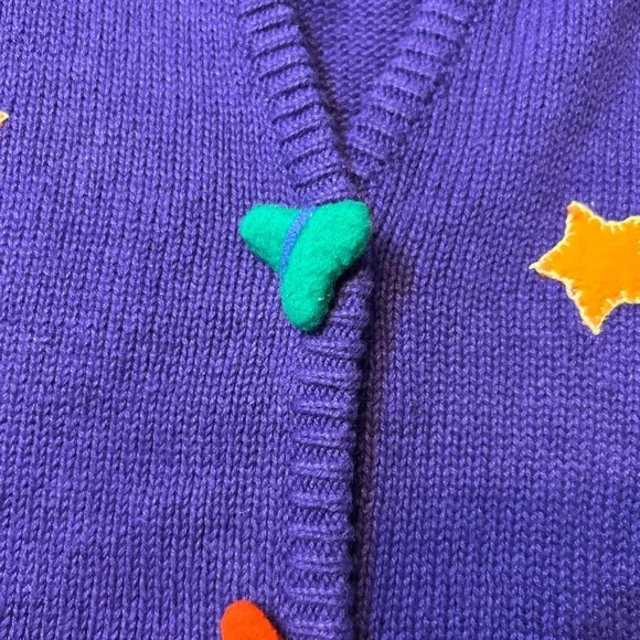 Halloween Pumpkin Sweater Vest - Purple - Picture 6 of 6